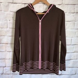 Exclusively Misook Cardigan, Hooded, Long Sleeve S